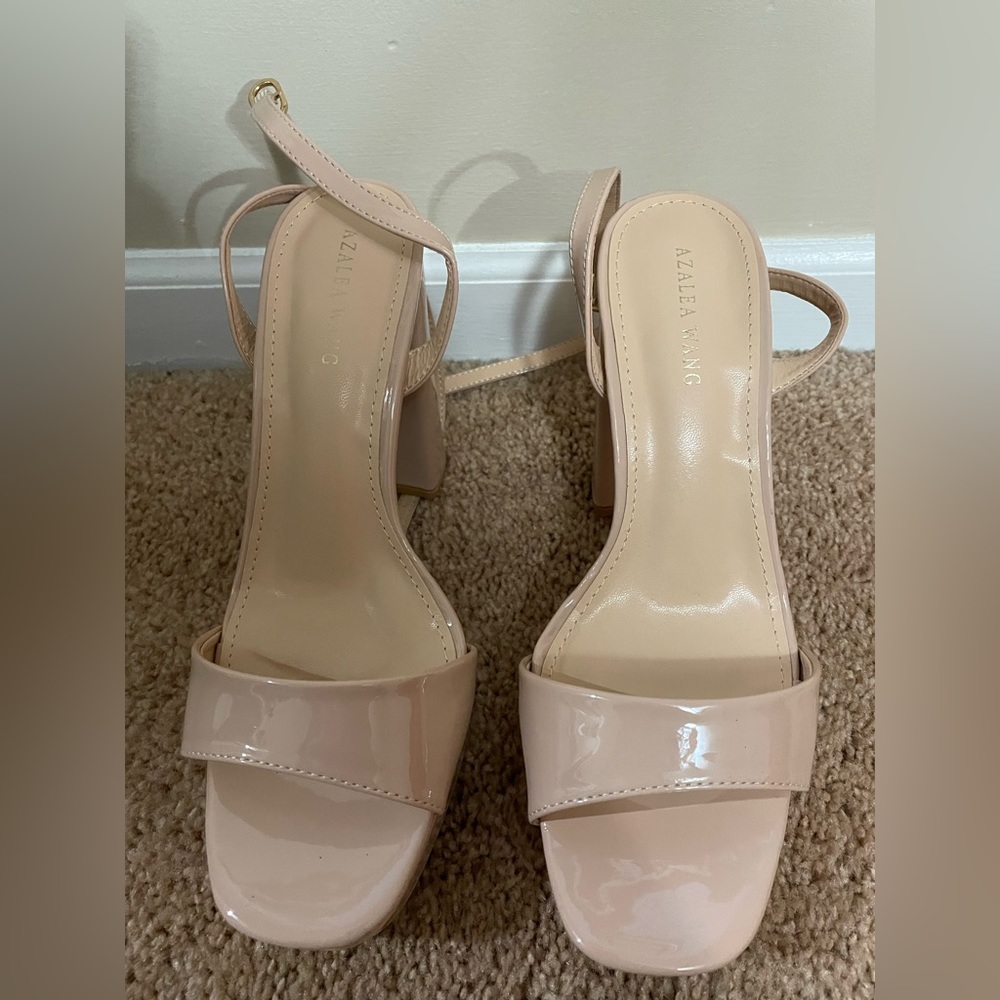 Azalea Wang Nude Heels, Size 8.5
